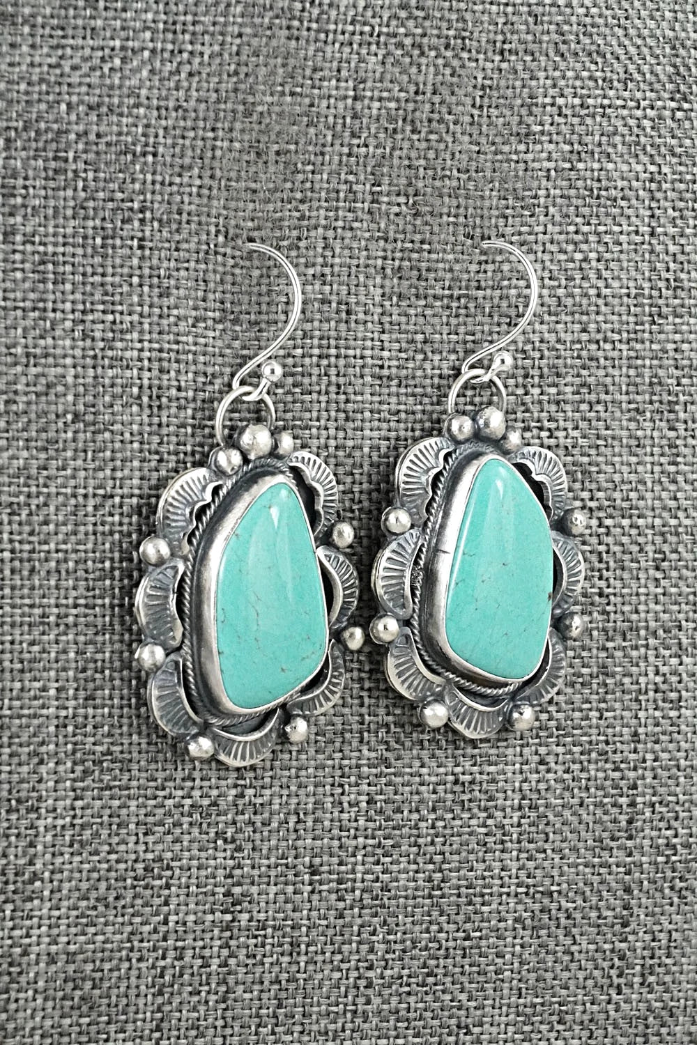 Turquoise & Sterling Silver Earrings - Jackson Hoskie