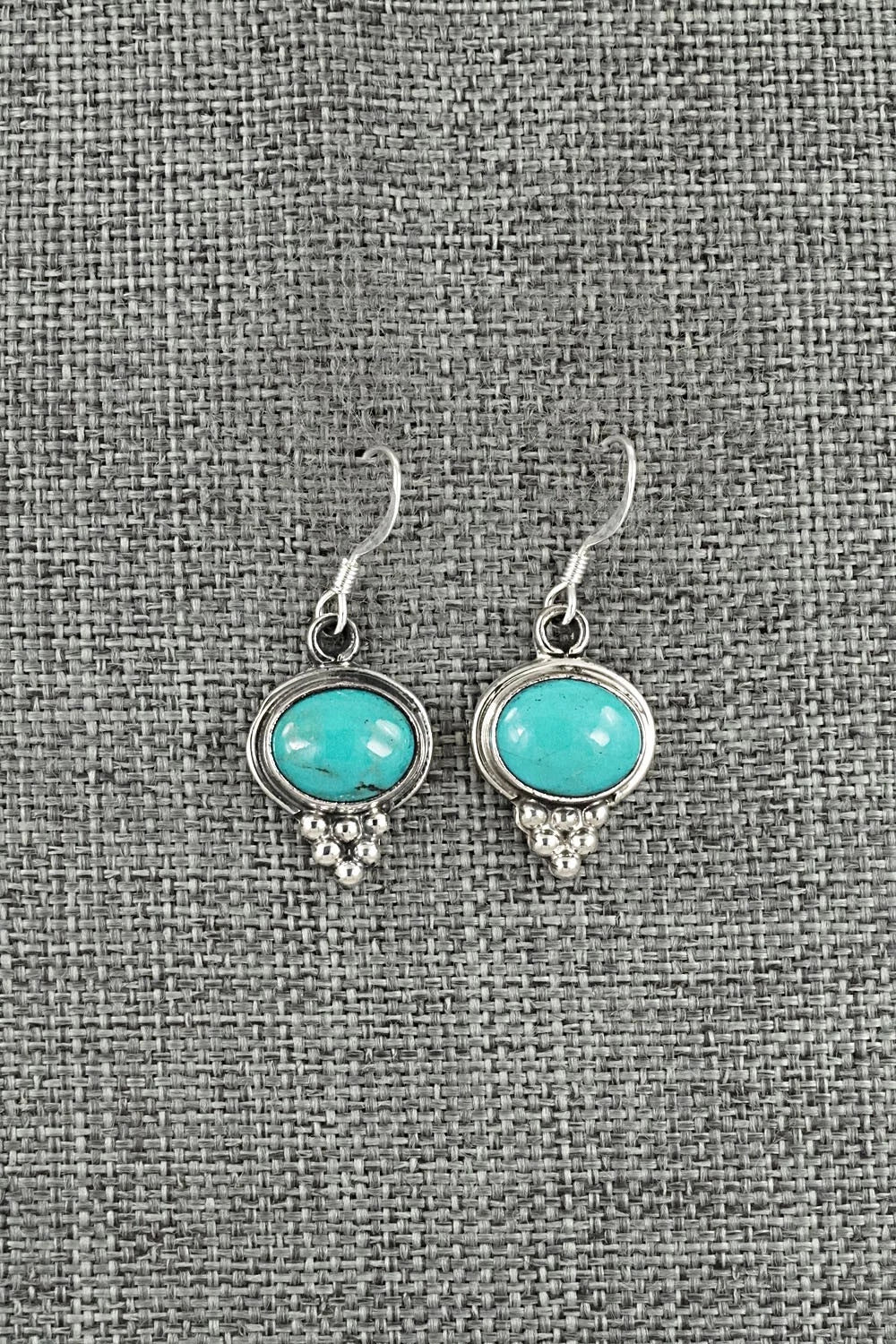 Turquoise & Sterling Silver Earrings - Isabelle Yazzie