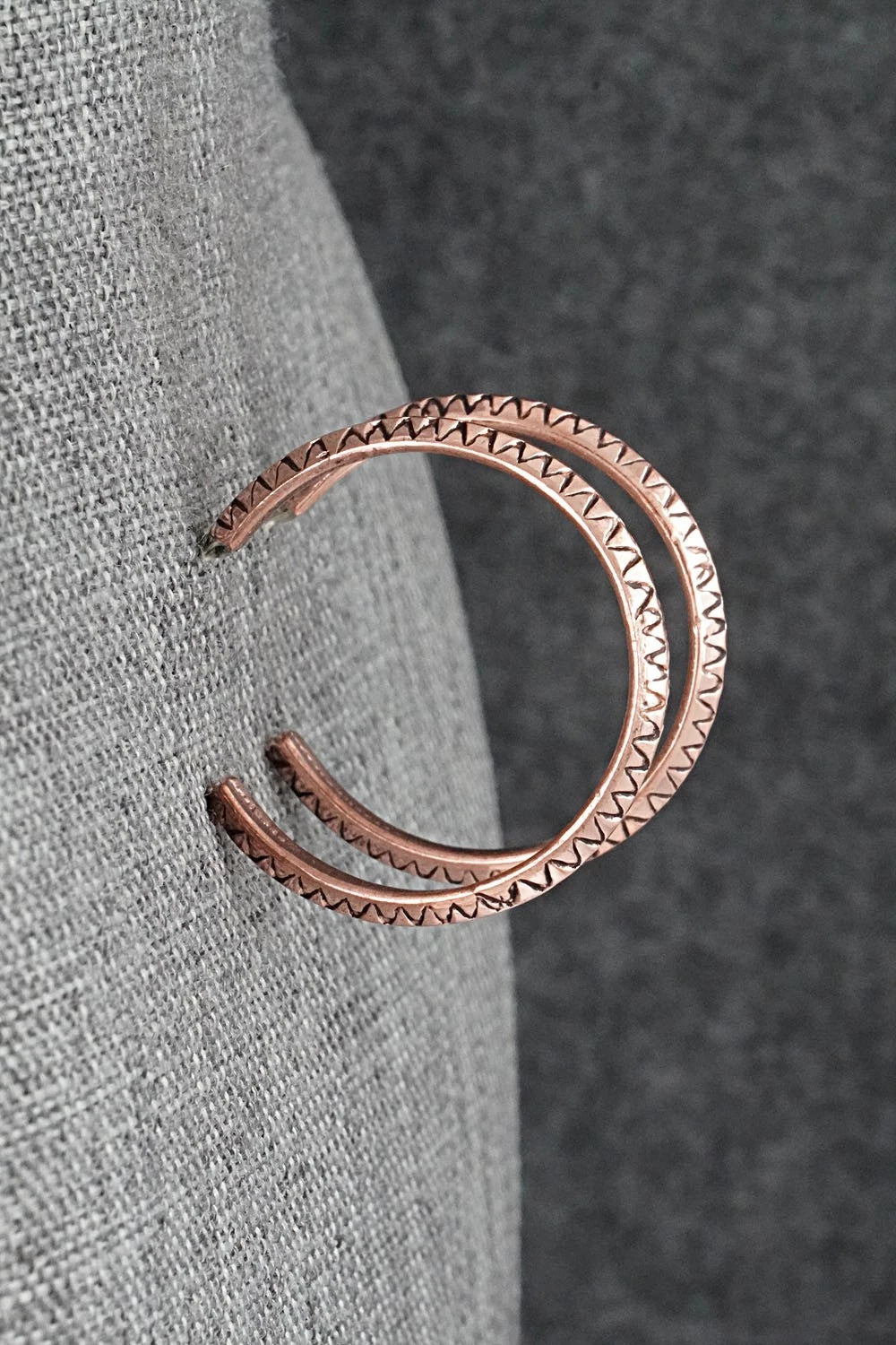 Copper Hoop Earrings - Elaine Tahe
