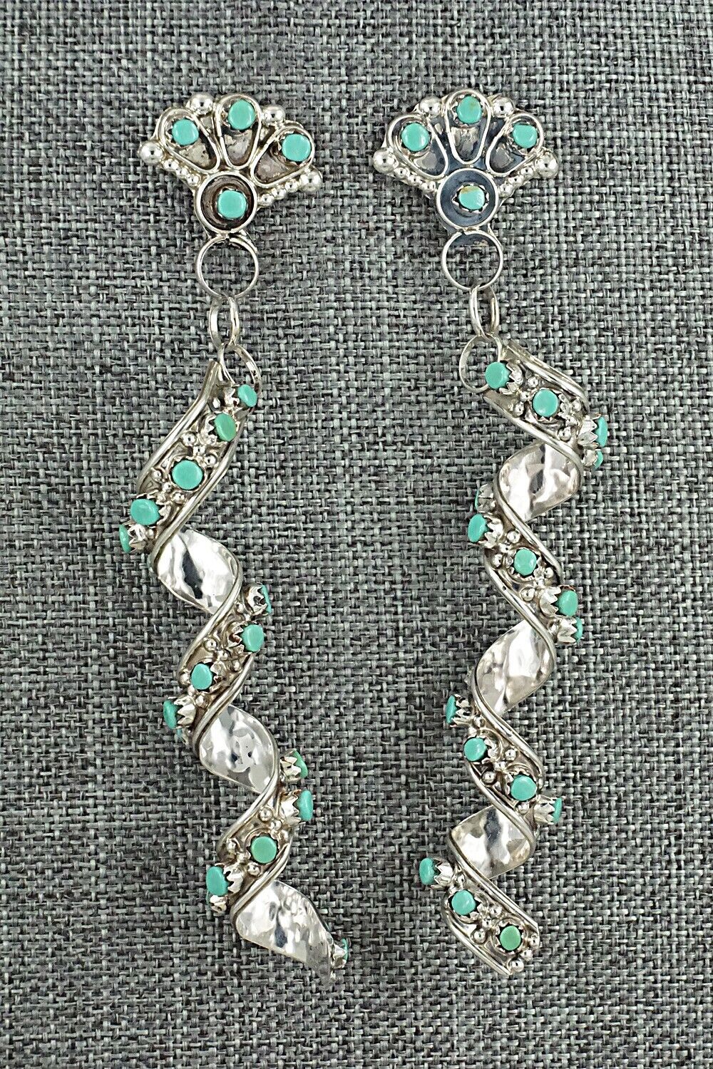 Turquoise & Sterling Silver Earrings - Joanne Cheama