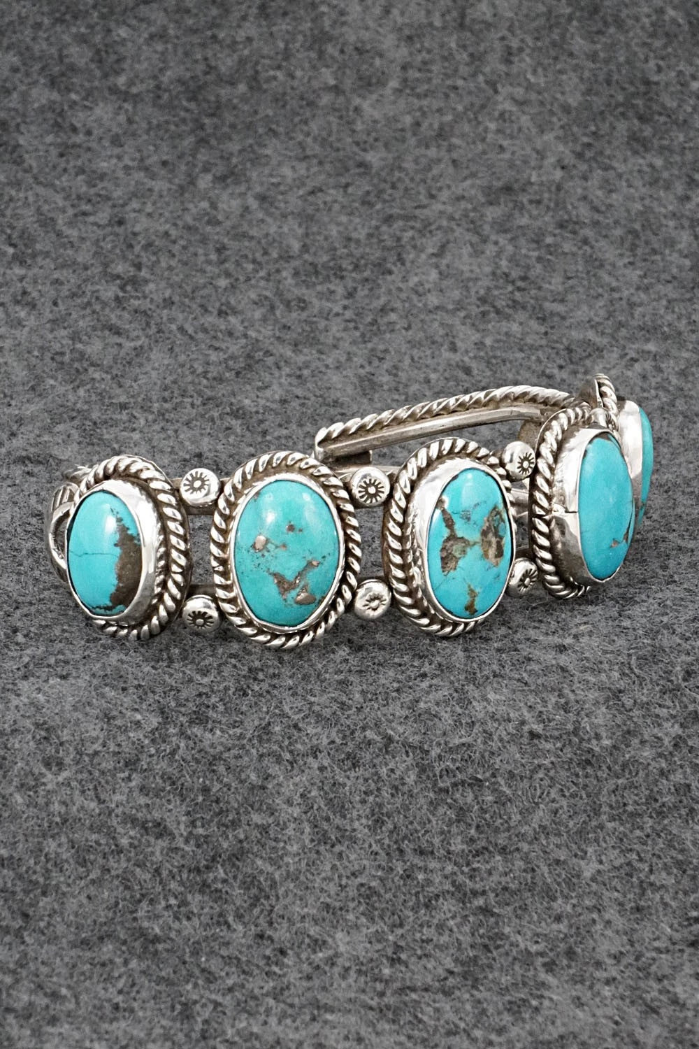 Turquoise & Sterling Silver Bracelet - Emerson Delgarito