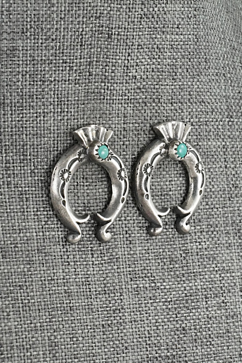 Turquoise & Sterling Silver Earrings - Adrienne Gordon