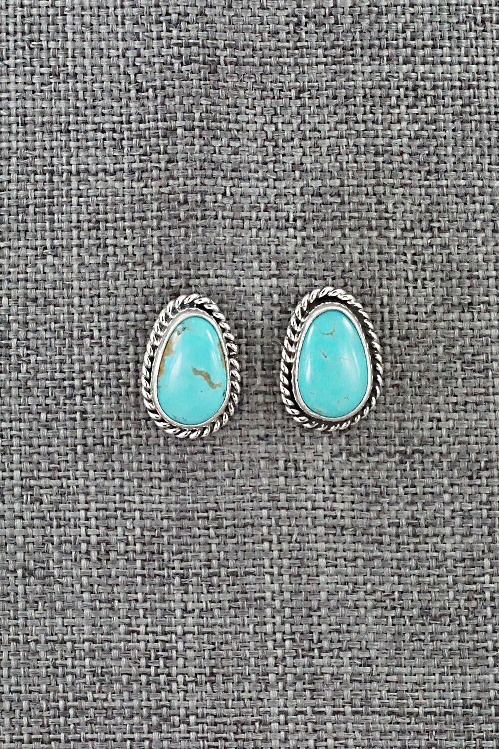 Turquoise & Sterling Silver Earrings - Marco Begaye