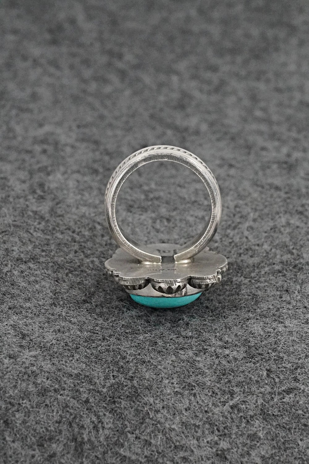 Turquoise & Sterling Silver Ring - Michael Calladitto - Size 7