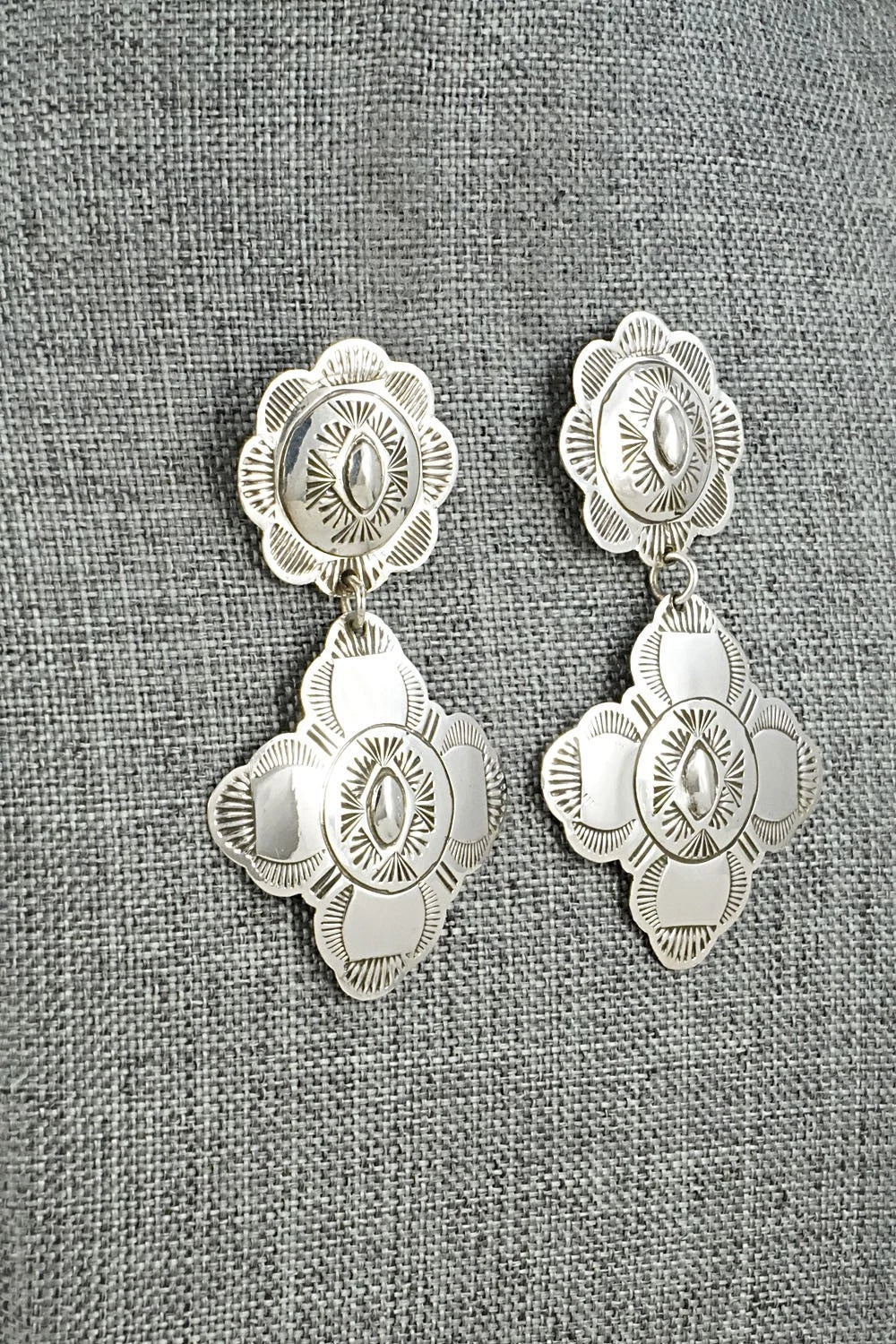 Sterling Silver Earrings - Bertha Begay