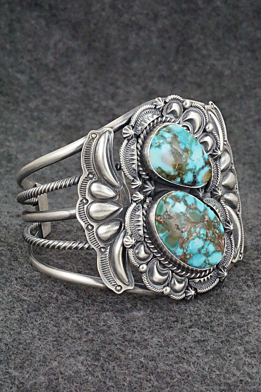 Turquoise & Sterling Silver Bracelet - Raymond Delgarito