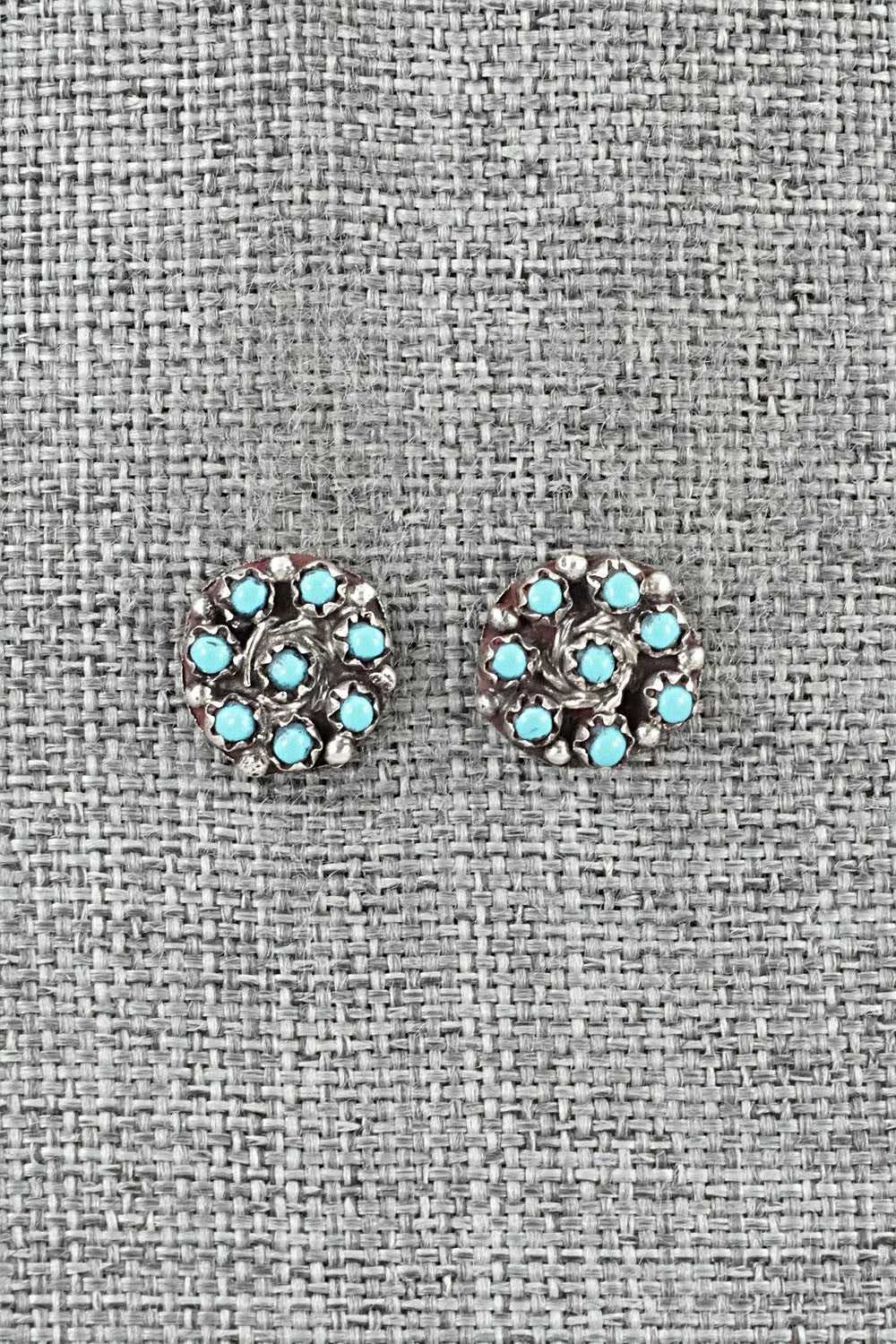 Turquoise & Sterling Silver Earrings - Randy Hooee