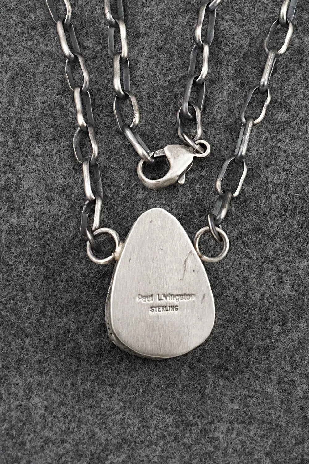 Turquoise & Sterling Silver Necklace - Paul Livingston