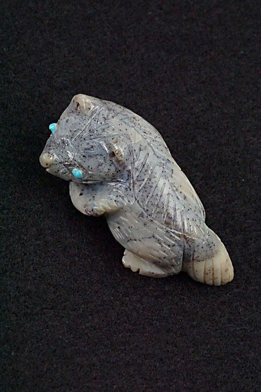 Badger Zuni Fetish Carving - Karen Zunie