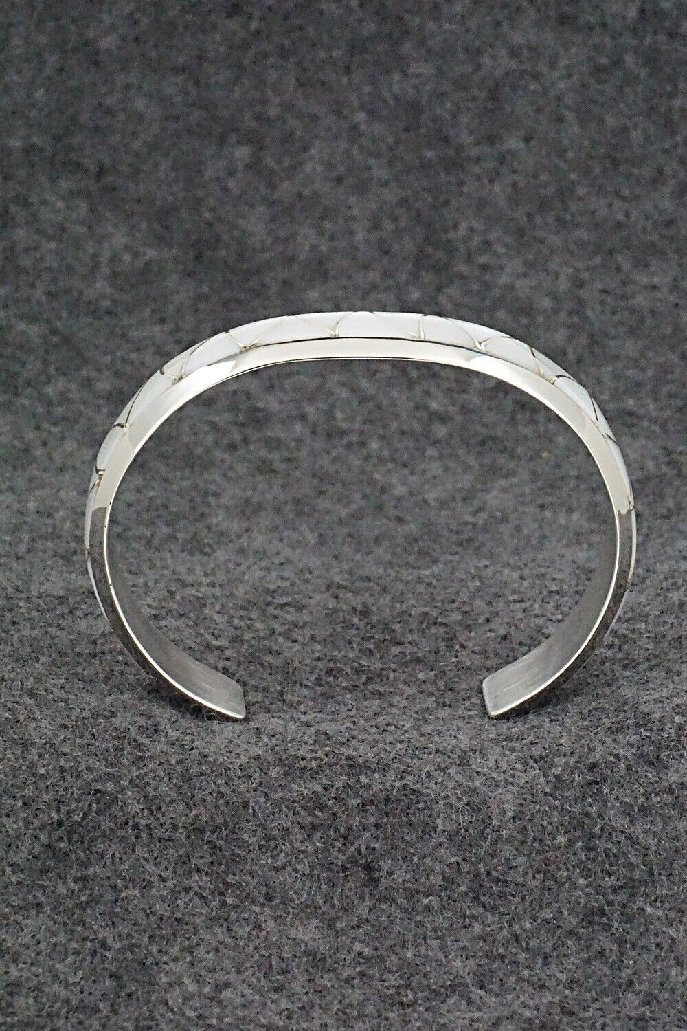 Mother of Pearl & Sterling Silver Inlay Bracelet - Stewart Tucson