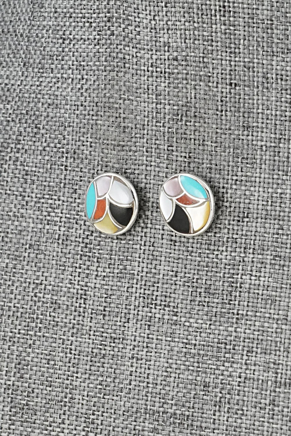 Multi-Stone & Sterling Silver Earrings - Orena Leekya