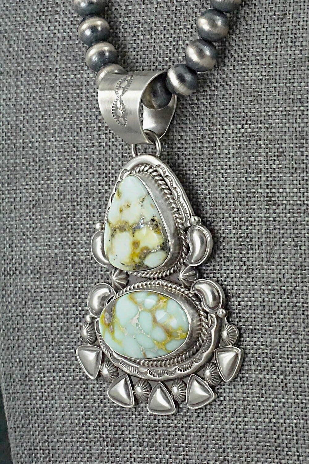 Variscite & Sterling Silver Necklace - Derrick Gordon