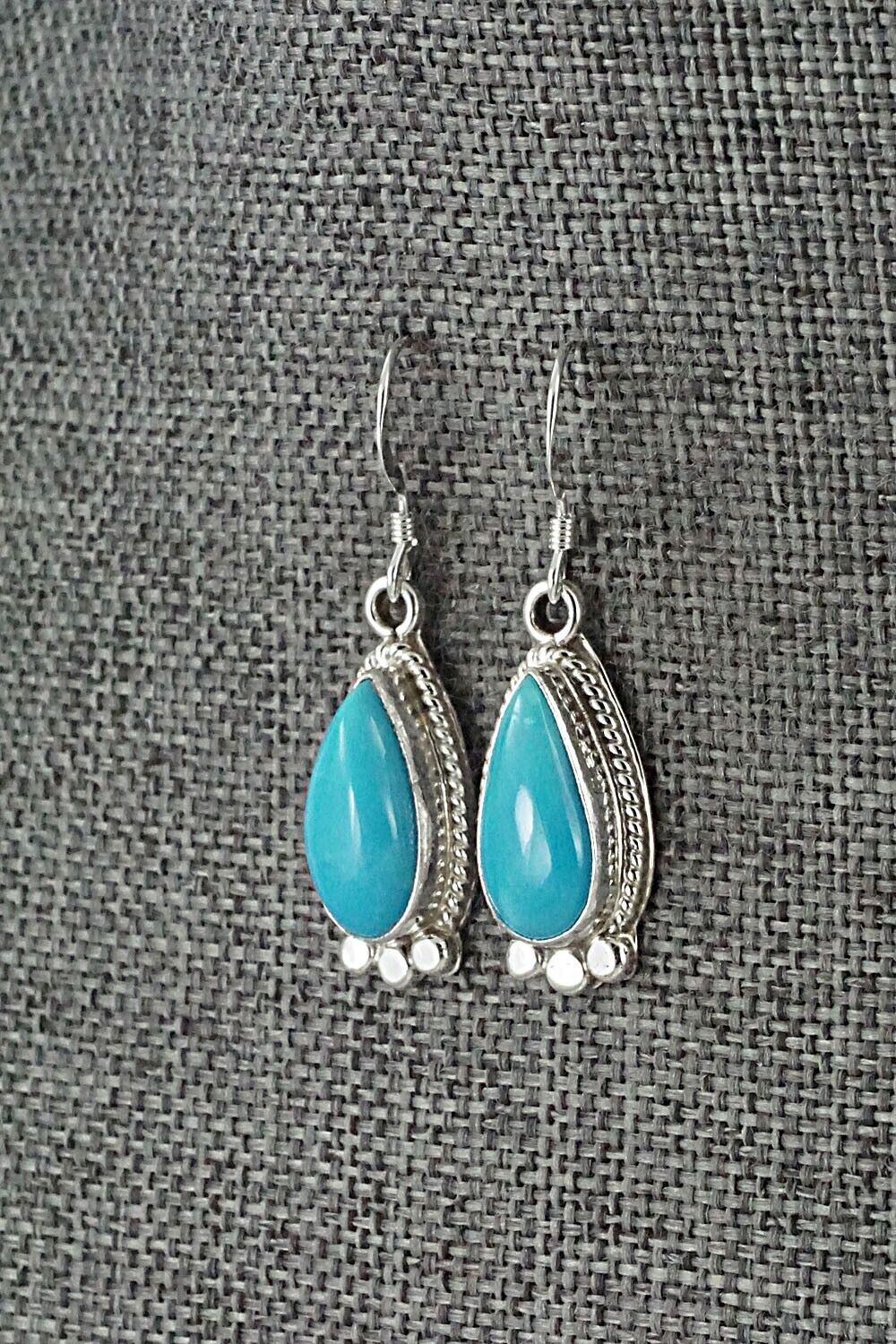 Turquoise and Sterling Silver Earrings - Sharon McCarthy