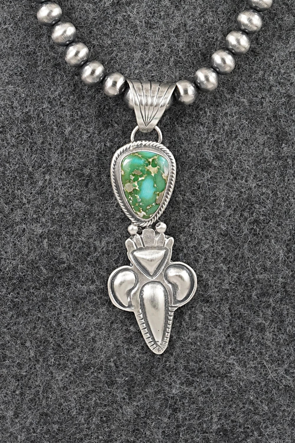 Turquoise & Sterling Silver Necklace - Gary Shorty