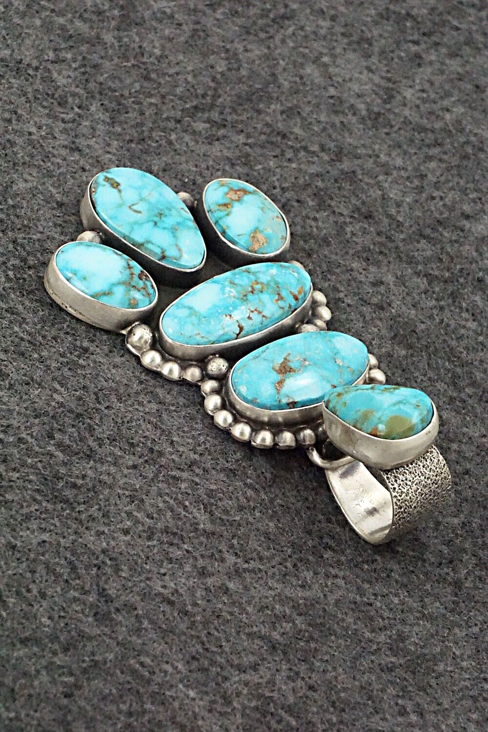 Turquoise & Sterling Silver Pendant - Darrin Livingston