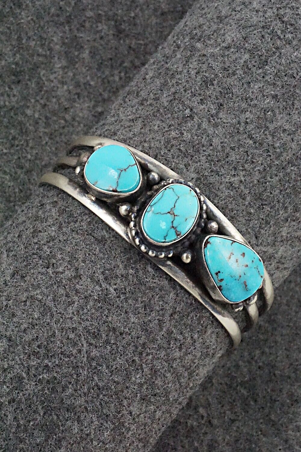 Turquoise & Sterling Silver Bracelet - Darrin Livingston