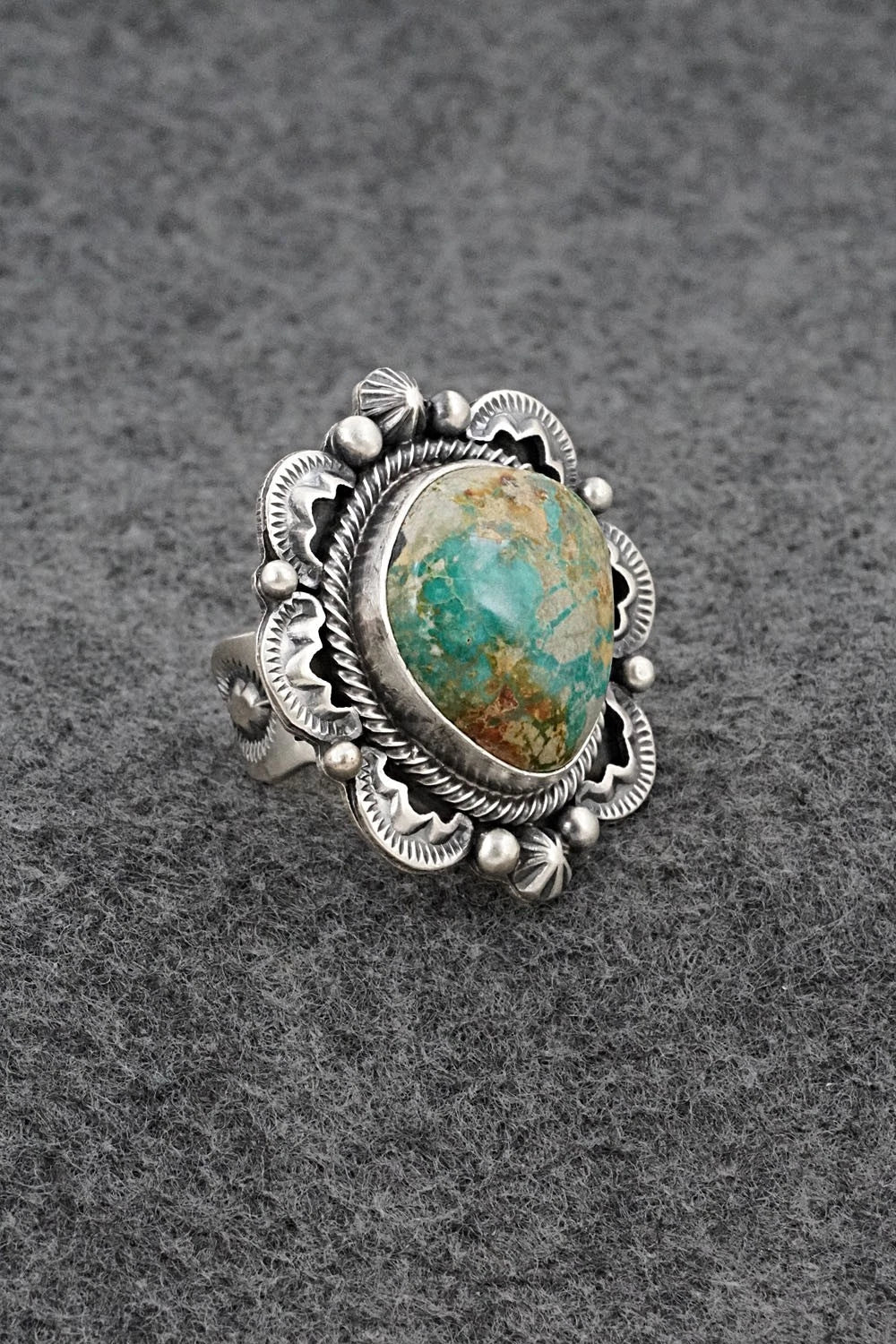 Turquoise & Sterling Silver Ring - Randy Boyd - Size 6.5