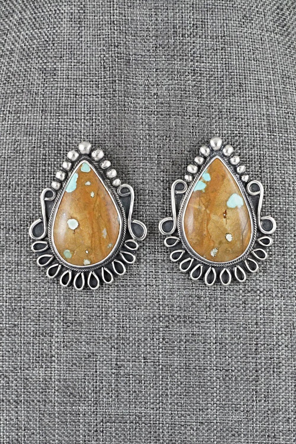 Turquoise & Sterling Silver Necklace and Earrings Set - Bob Becenti