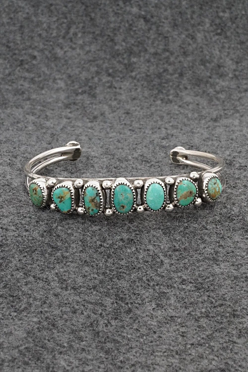Turquoise & Sterling Silver Bracelet - Priscilla Reeder