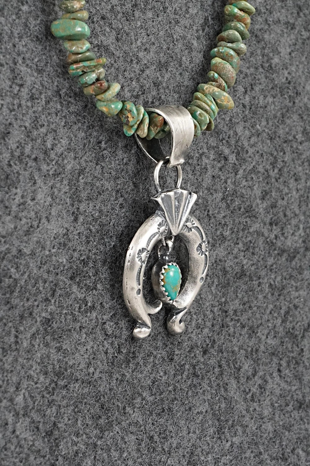 Turquoise & Sterling Silver Necklace - Sharon McCarthy