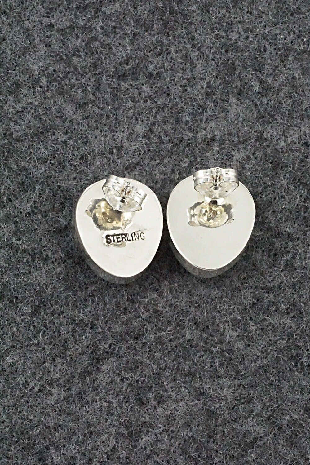 Turquoise & Sterling Silver Earrings - Marco Begaye