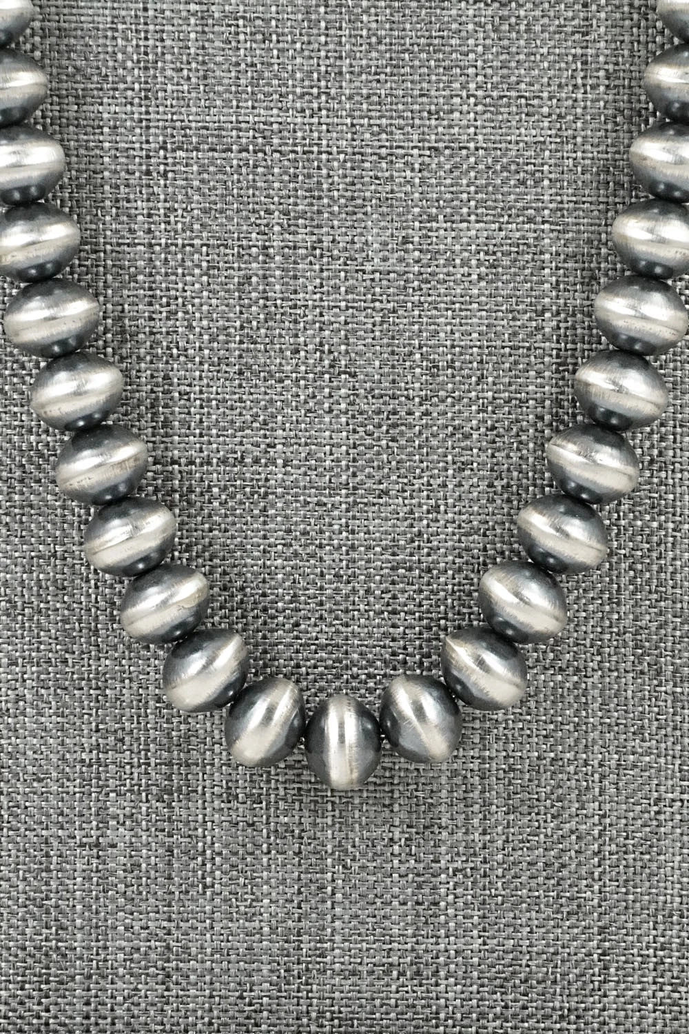 Sterling Silver Navajo Pearl Necklace 24" - Preston Haley