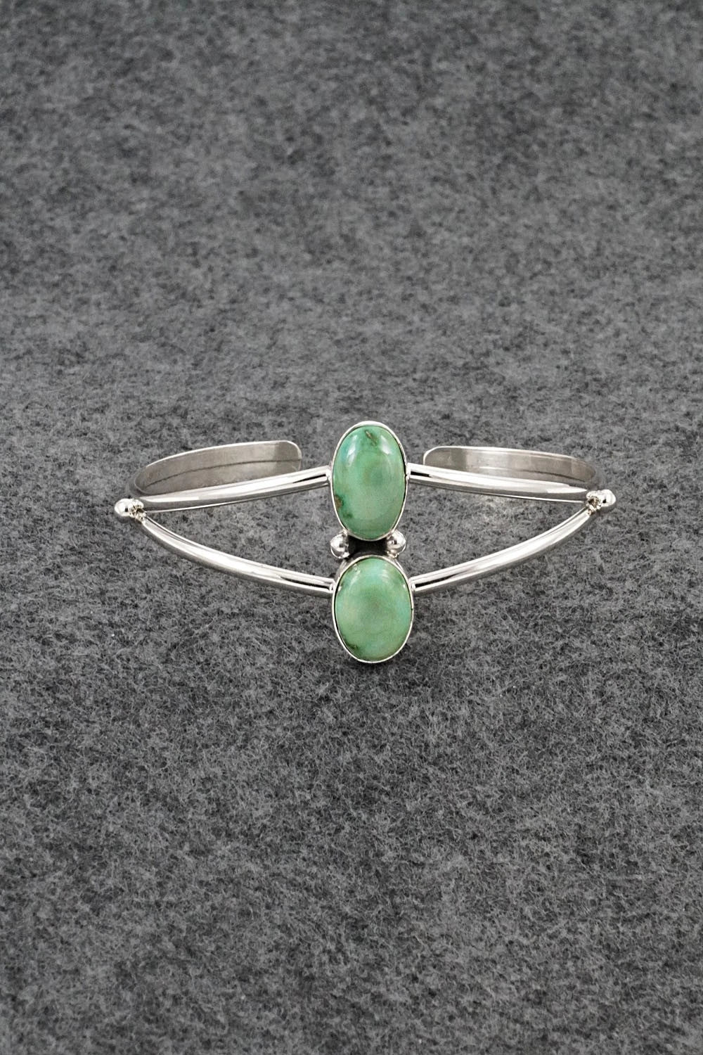 Turquoise & Sterling Silver Bracelet - Eugene Gruber