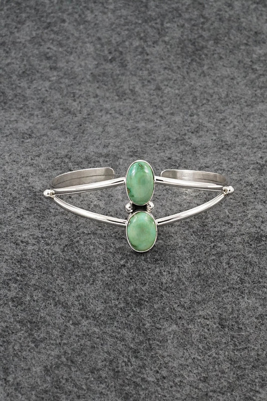 Turquoise & Sterling Silver Bracelet - Eugene Gruber