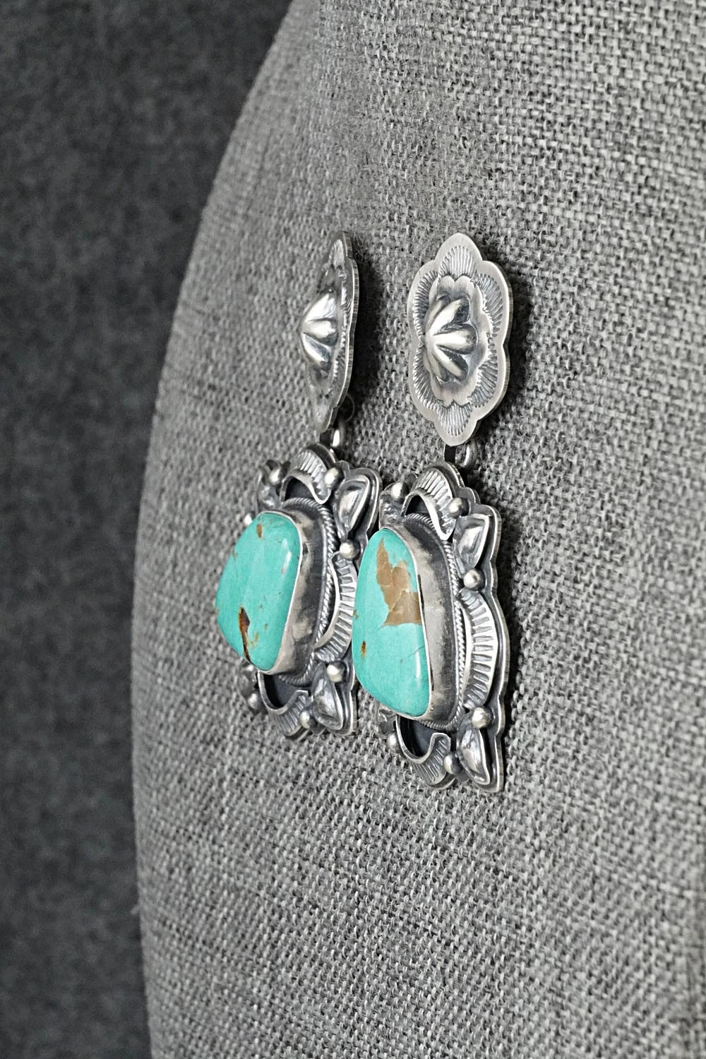Turquoise & Sterling Silver Earrings - Randy Boyd