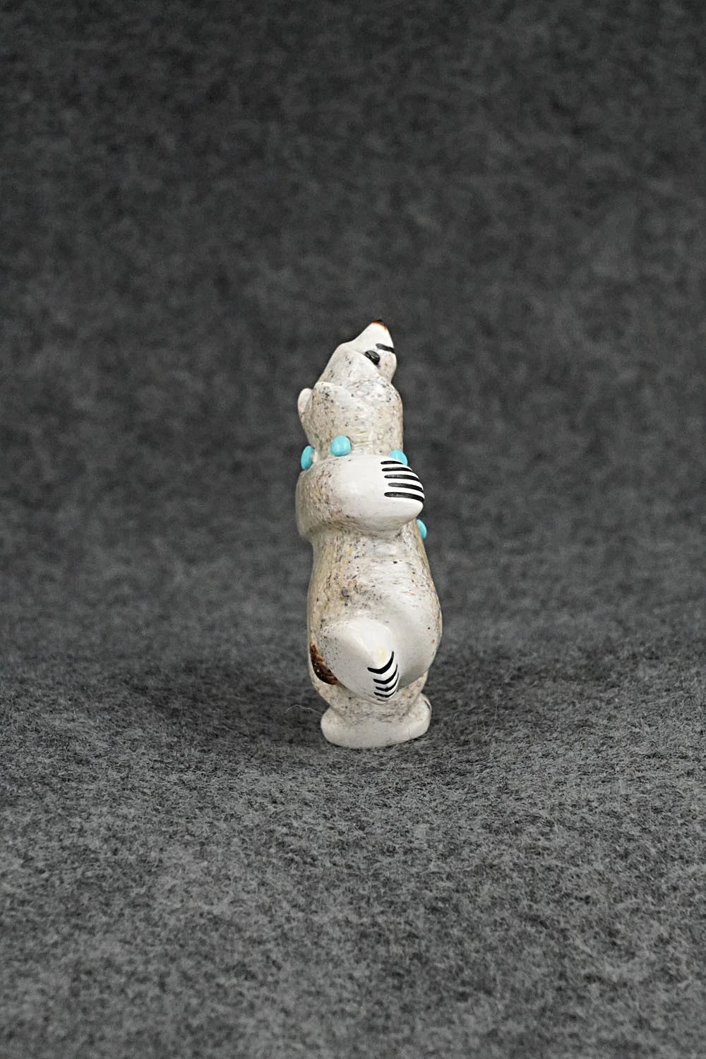 Dancing Bear Zuni Fetish Carving - Claudia Peina