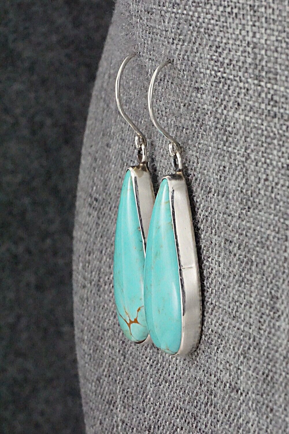 Turquoise & Sterling Silver Earrings - Rena Begay