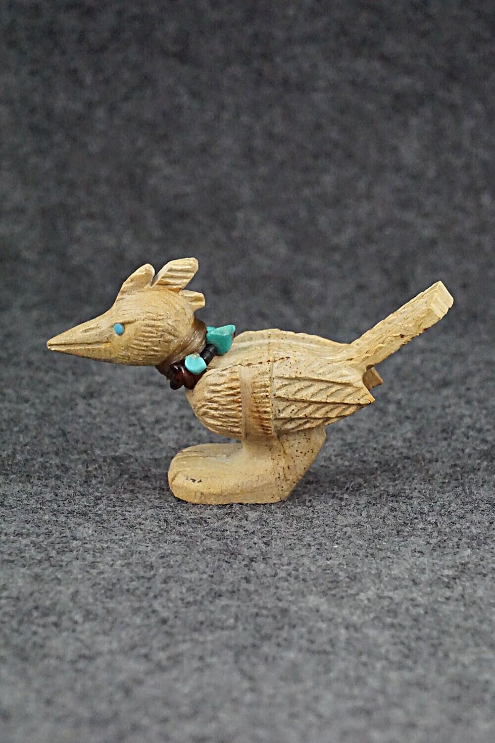 Roadrunner Zuni Fetish Carving - Douglas Martza