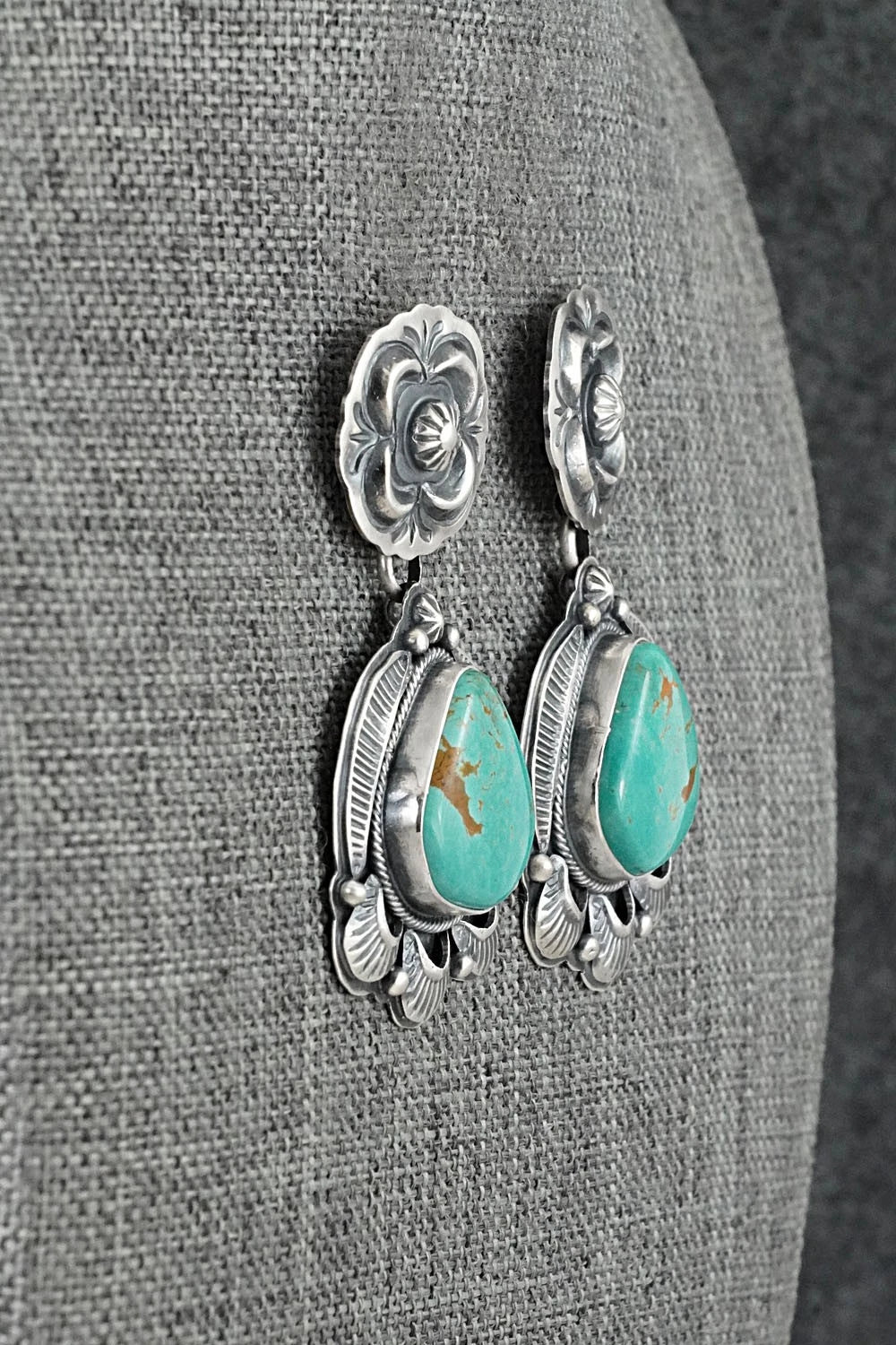 Turquoise & Sterling Silver Earrings - Randy Boyd