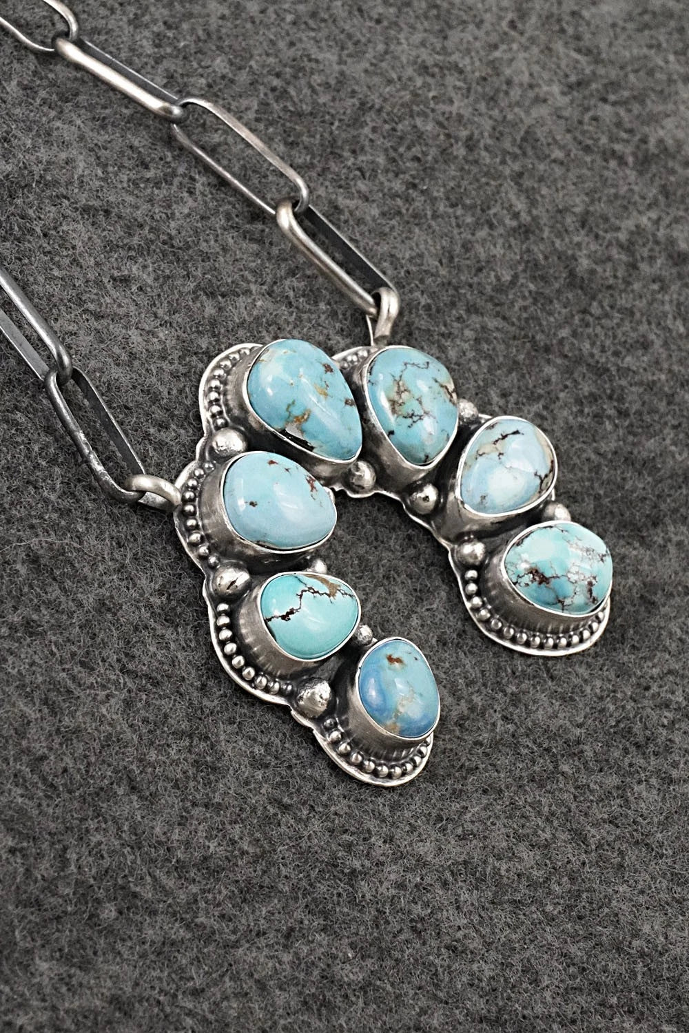Turquoise & Sterling Silver Necklace - Darrin Livingston