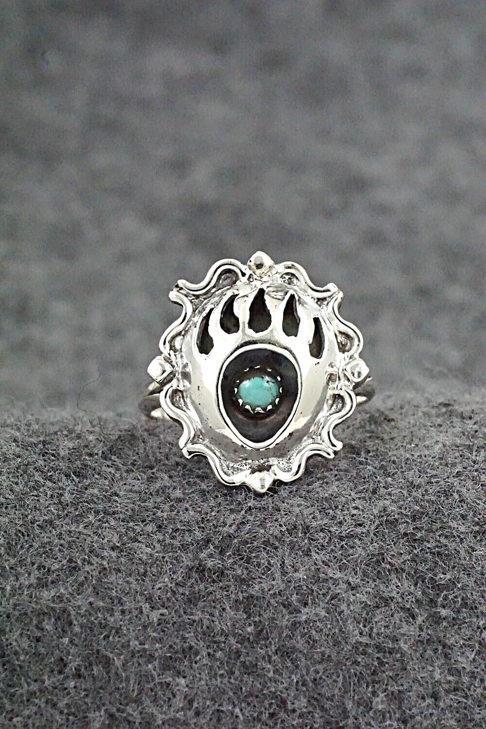 Turquoise & Sterling Silver Ring - Betty Hawthorne - Size 8.75