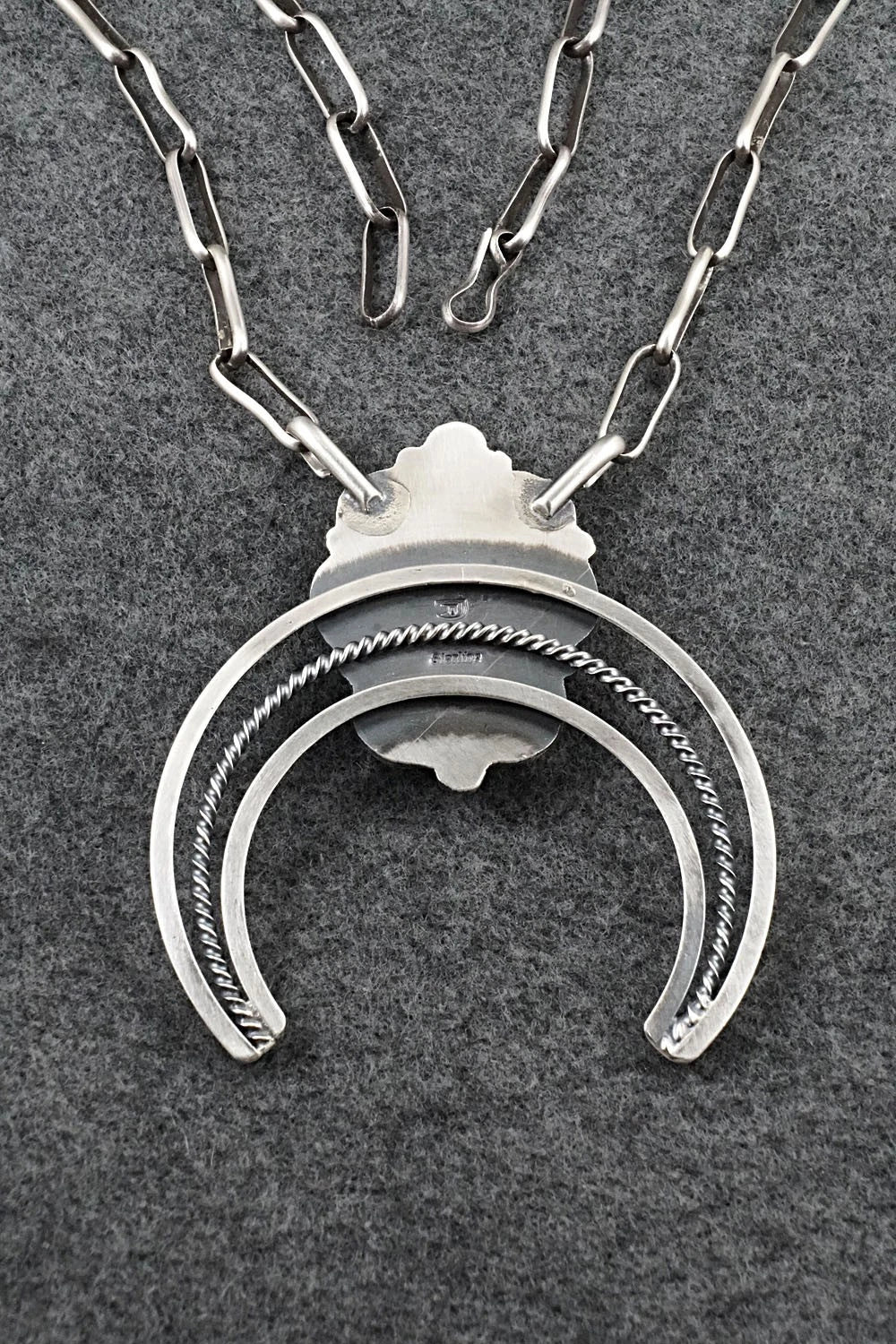 Turquoise & Sterling Silver Necklace - Raymond Delgarito
