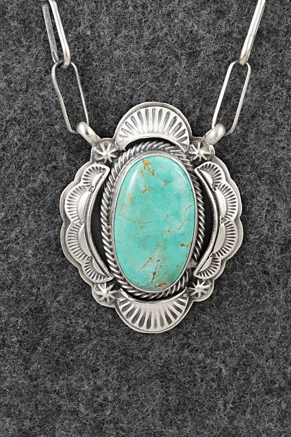 Turquoise & Sterling Silver Necklace - Randy Boyd