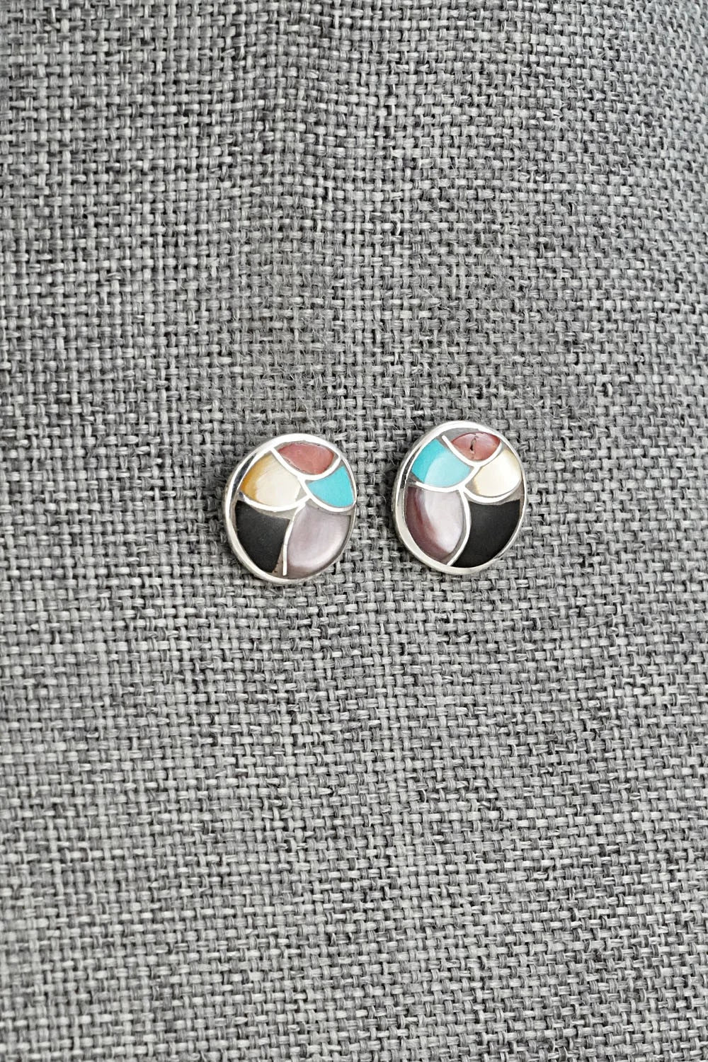 Multi-Stone & Sterling Silver Earrings - Orena Leekya