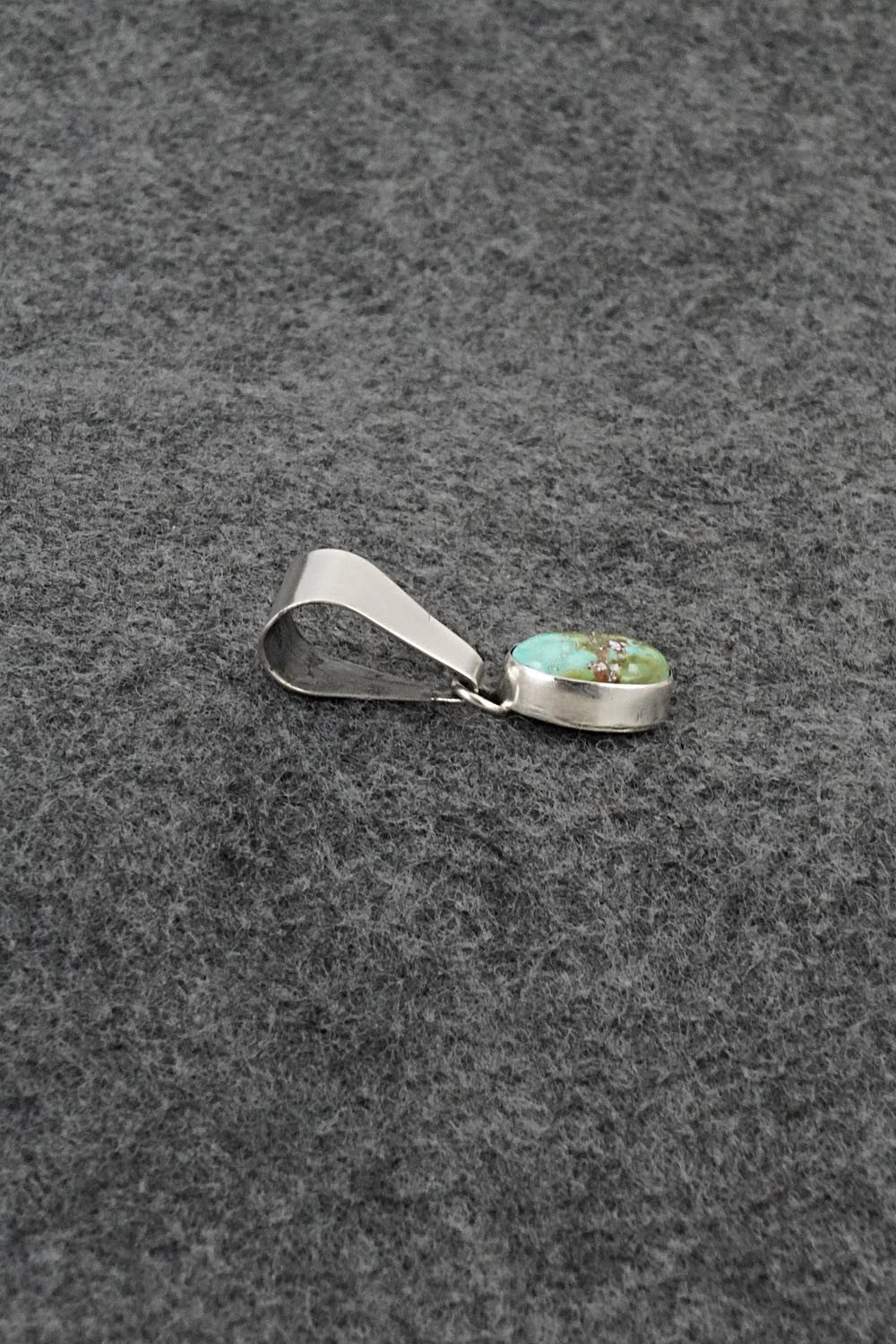 Turquoise & Sterling Silver Pendant - Rosemary Saunders