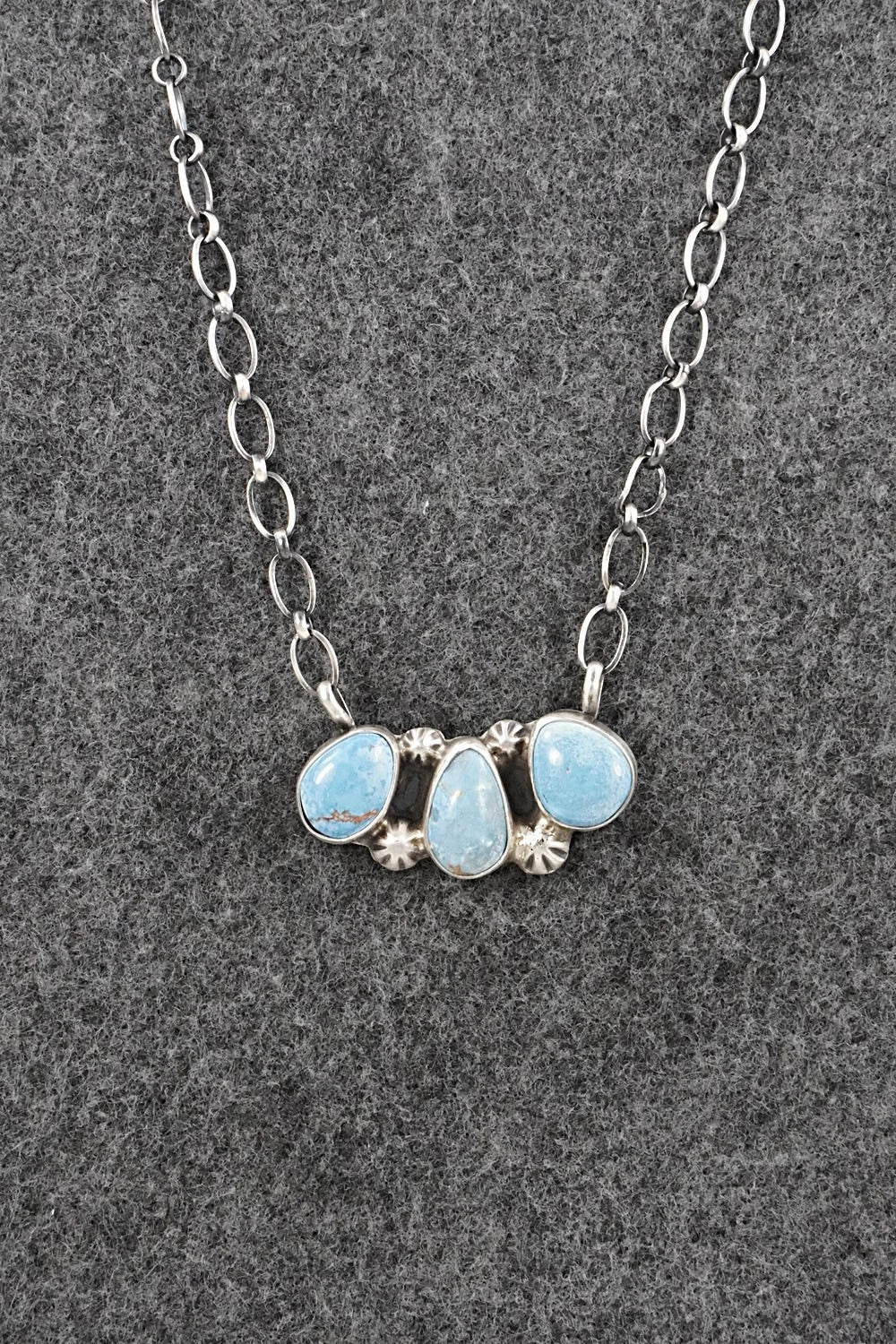 Turquoise & Sterling Silver Necklace - Kathleen Livingston