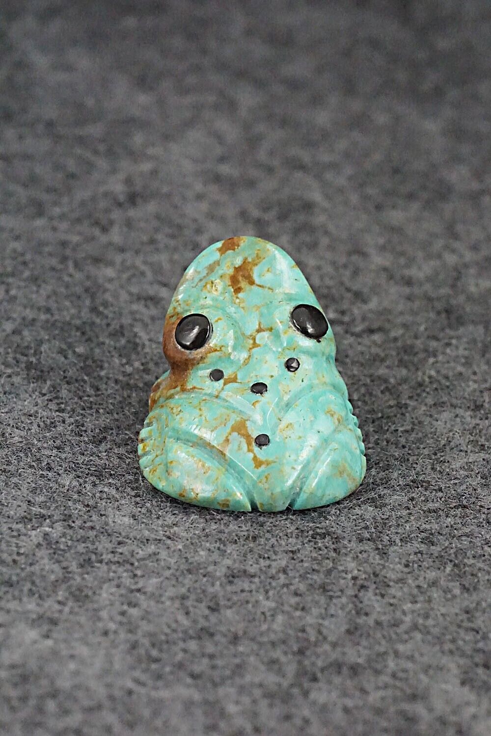 Frog Zuni Fetish Carving - Reynold Lunasee