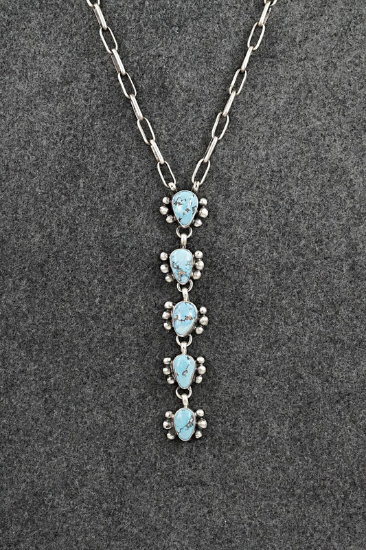 Turquoise & Sterling Silver Necklace - Bobby Johnson