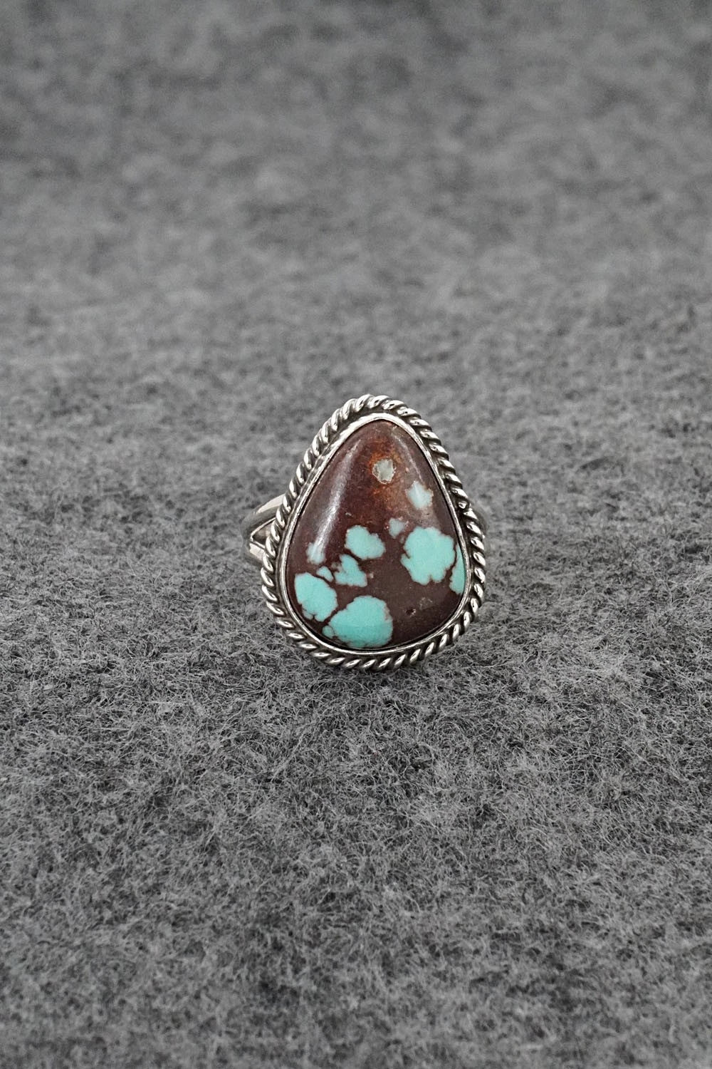 Turquoise & Sterling Silver Ring - Eugene Gruber - Size 5