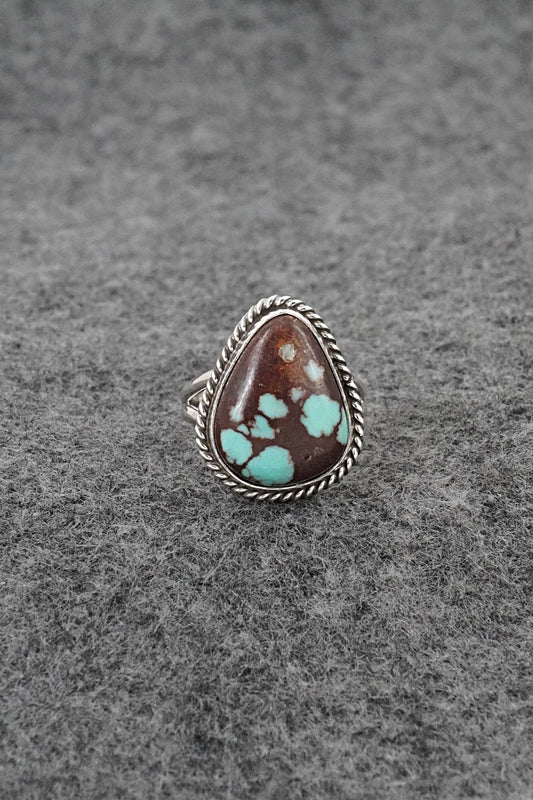 Turquoise & Sterling Silver Ring - Eugene Gruber - Size 5