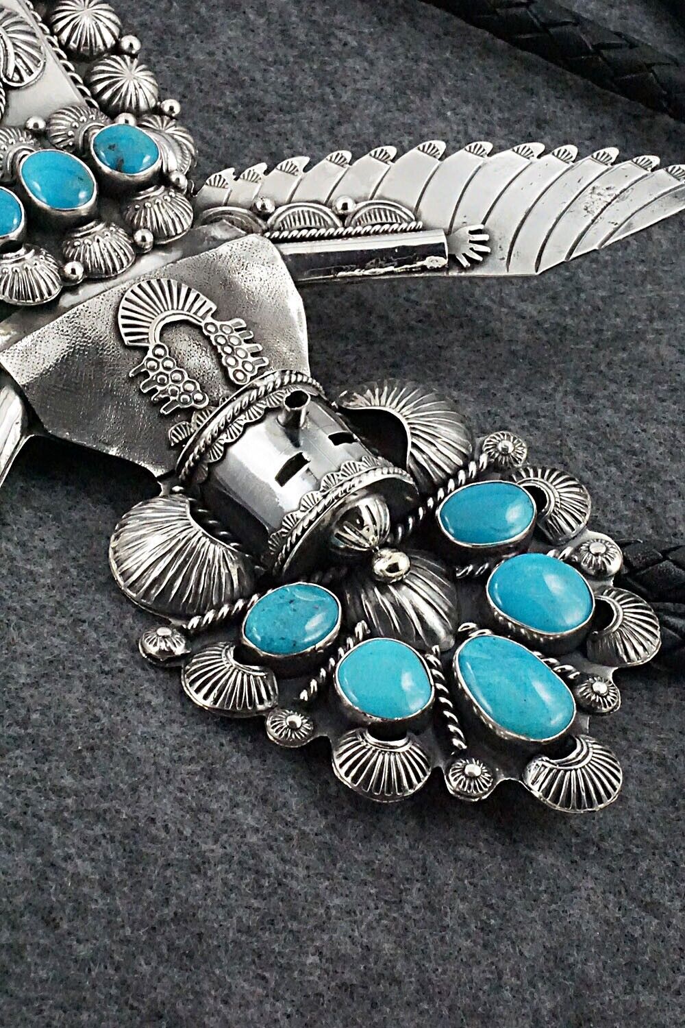 Turquoise & Sterling Silver Bolo Tie - Garrett Hale