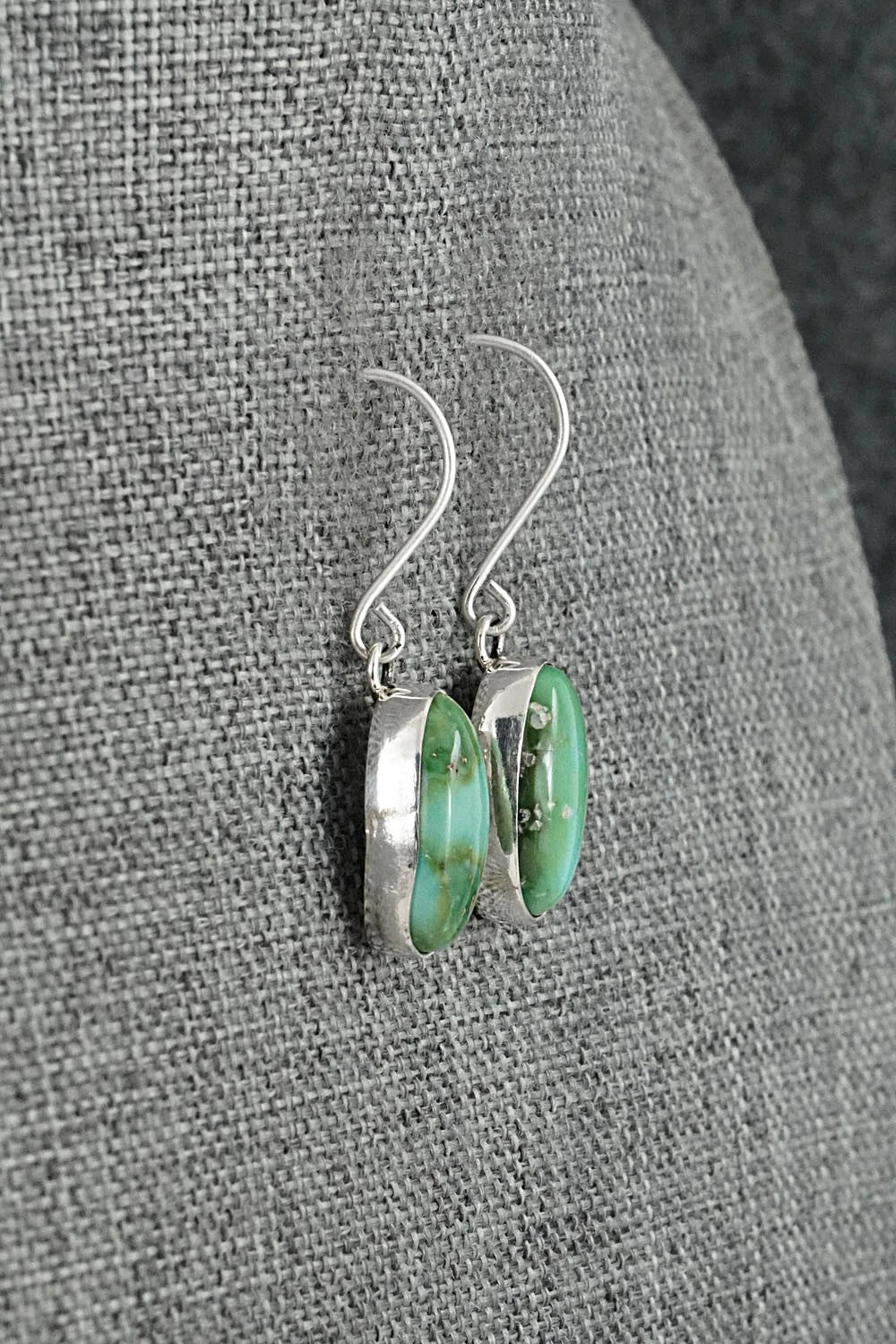 Turquoise & Sterling Silver Earrings - Eugene Gruber