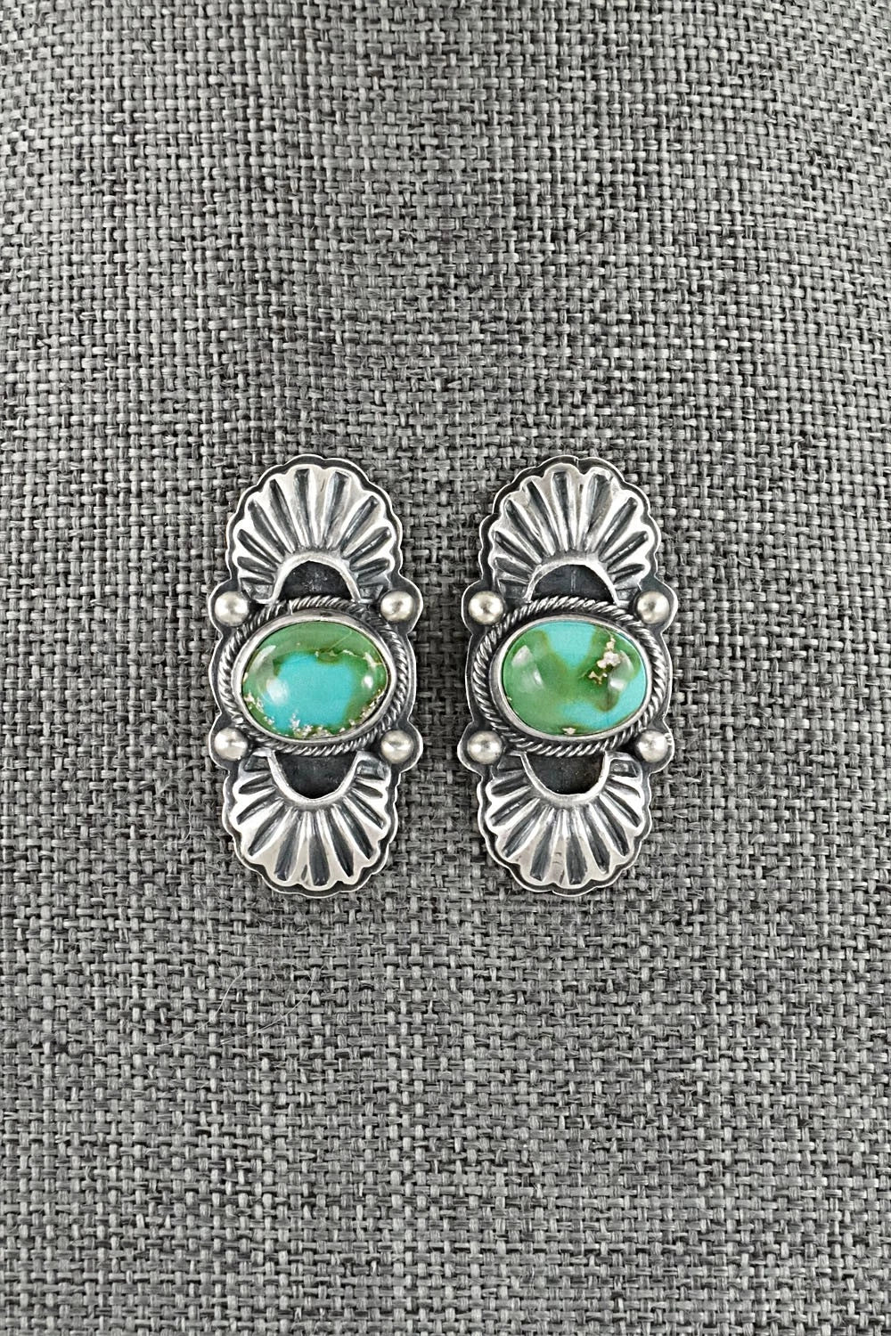 Turquoise & Sterling Silver Squash Blossom Set - Randy Boyd