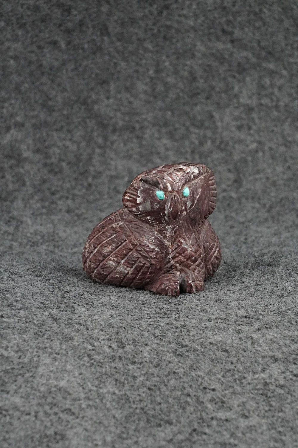 Owl Zuni Fetish Carving - Jonas Hustito