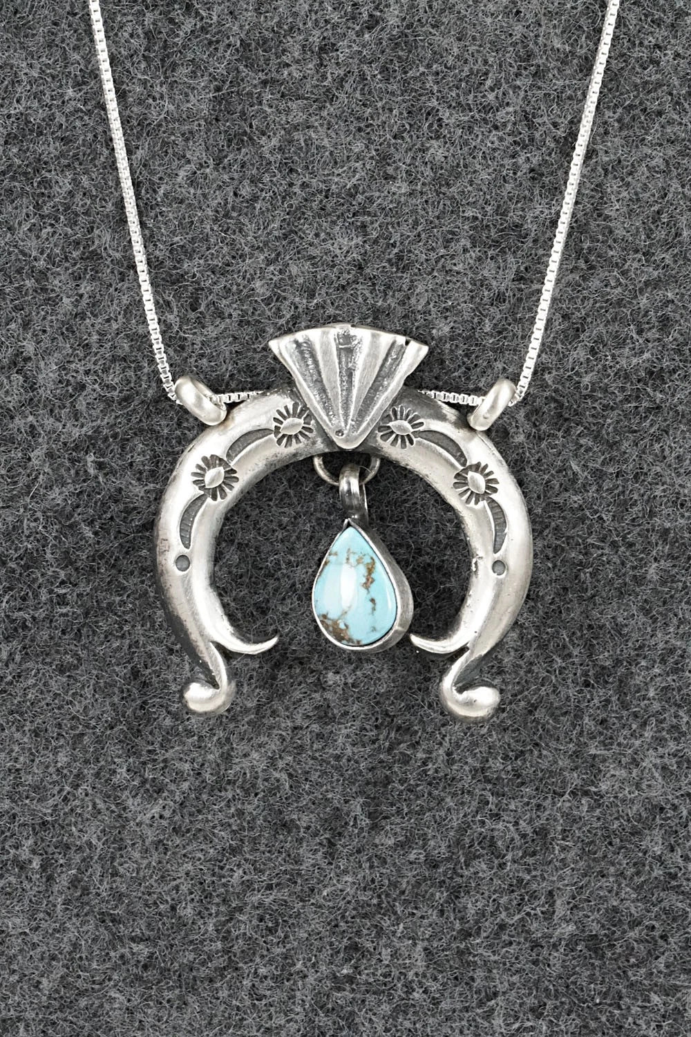 Turquoise & Sterling Silver Necklace - Gary Shorty