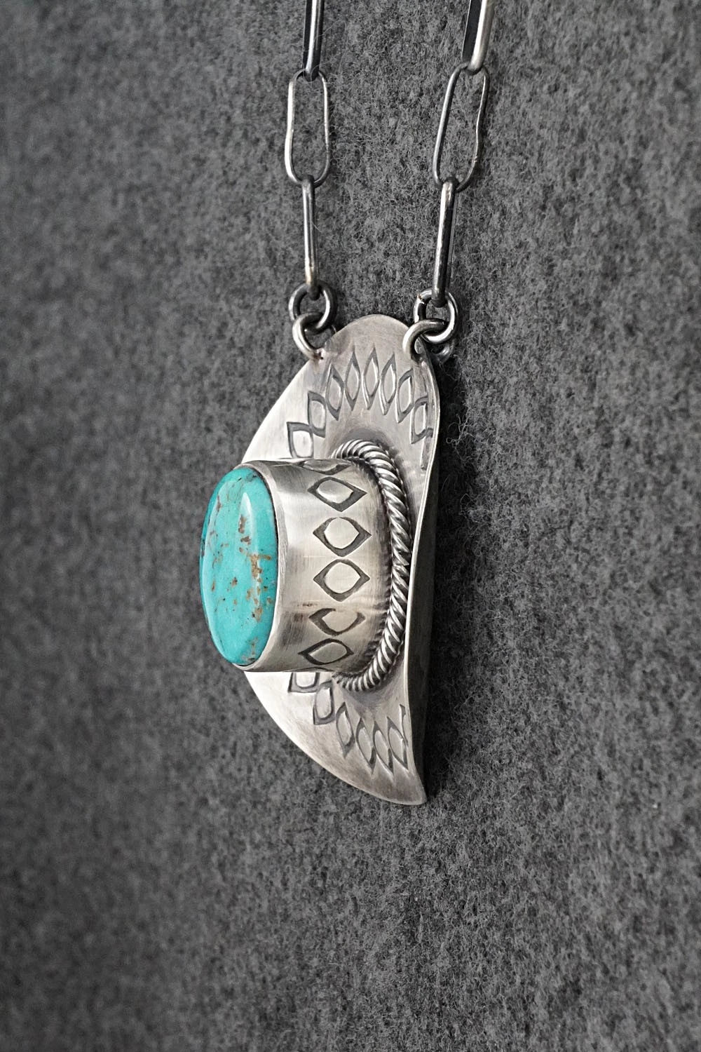 Turquoise & Sterling Silver Necklace - Randy Boyd